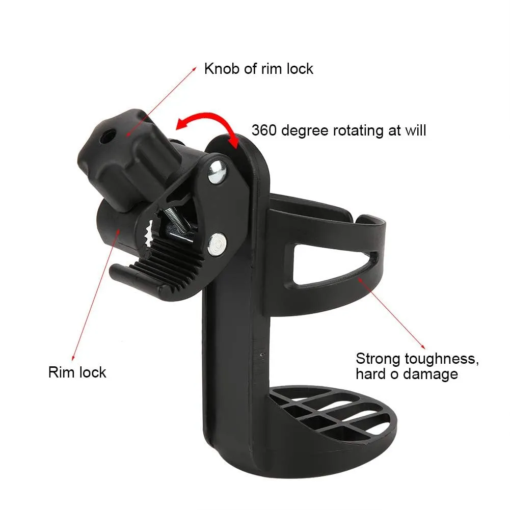 Garosa porte-gobelet universel réglable 360° noir