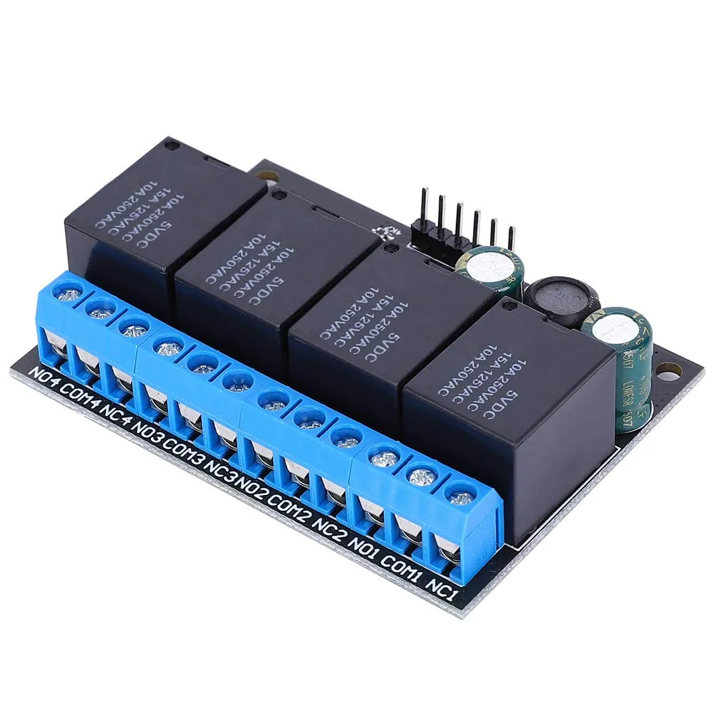 Garosa Module Relais Bistable 4 Canaux DC 6-24V 10A