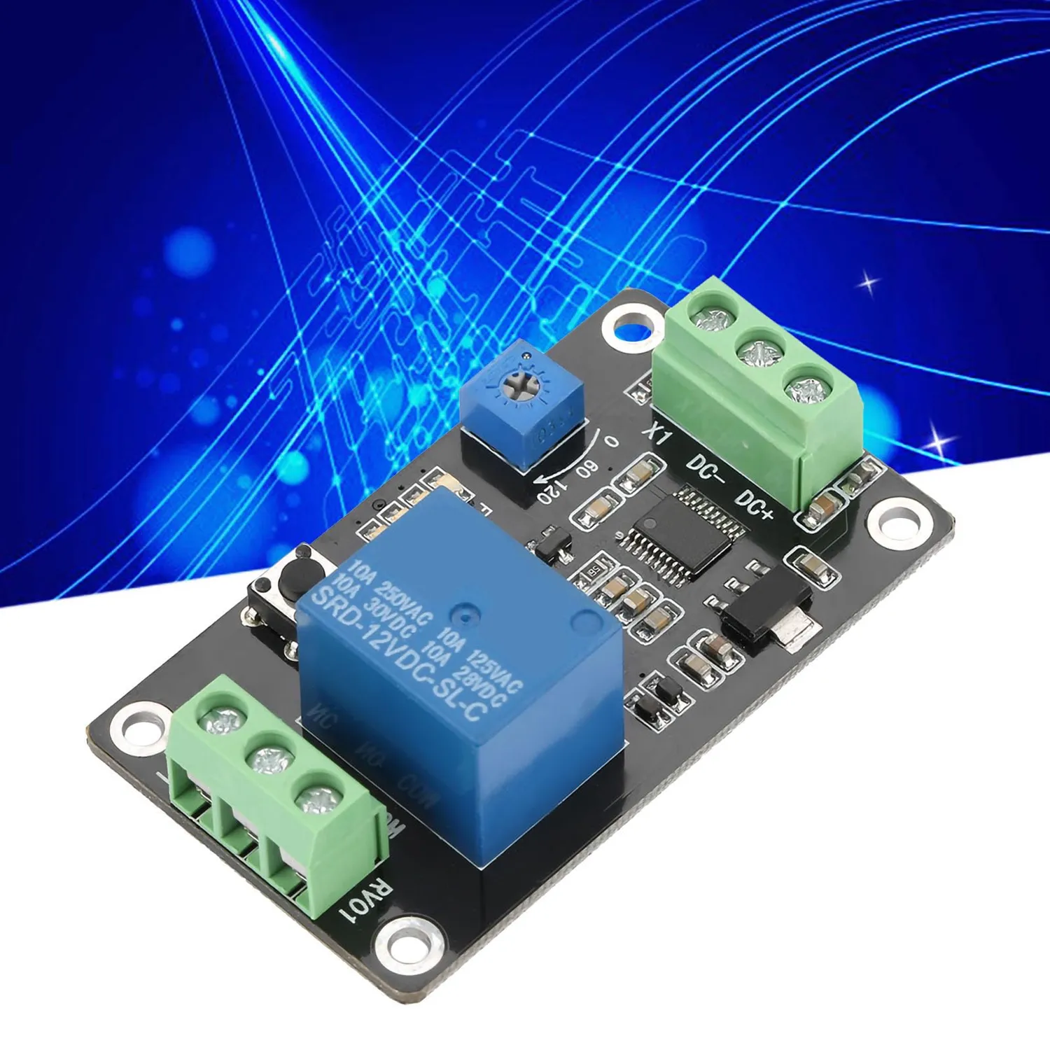 Garosa TRM01 module relais temporisé réglable 5 V 12 V 24 V