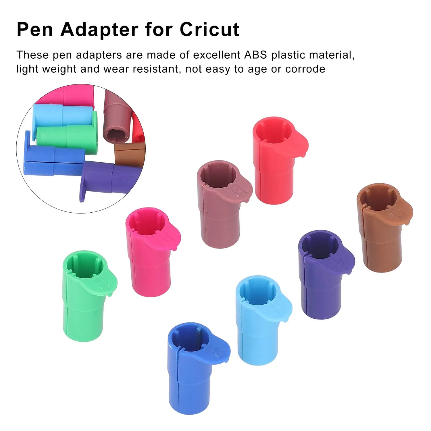 Garosa adaptateurs de stylo pour Cricut Explore Air 2, lot de 8