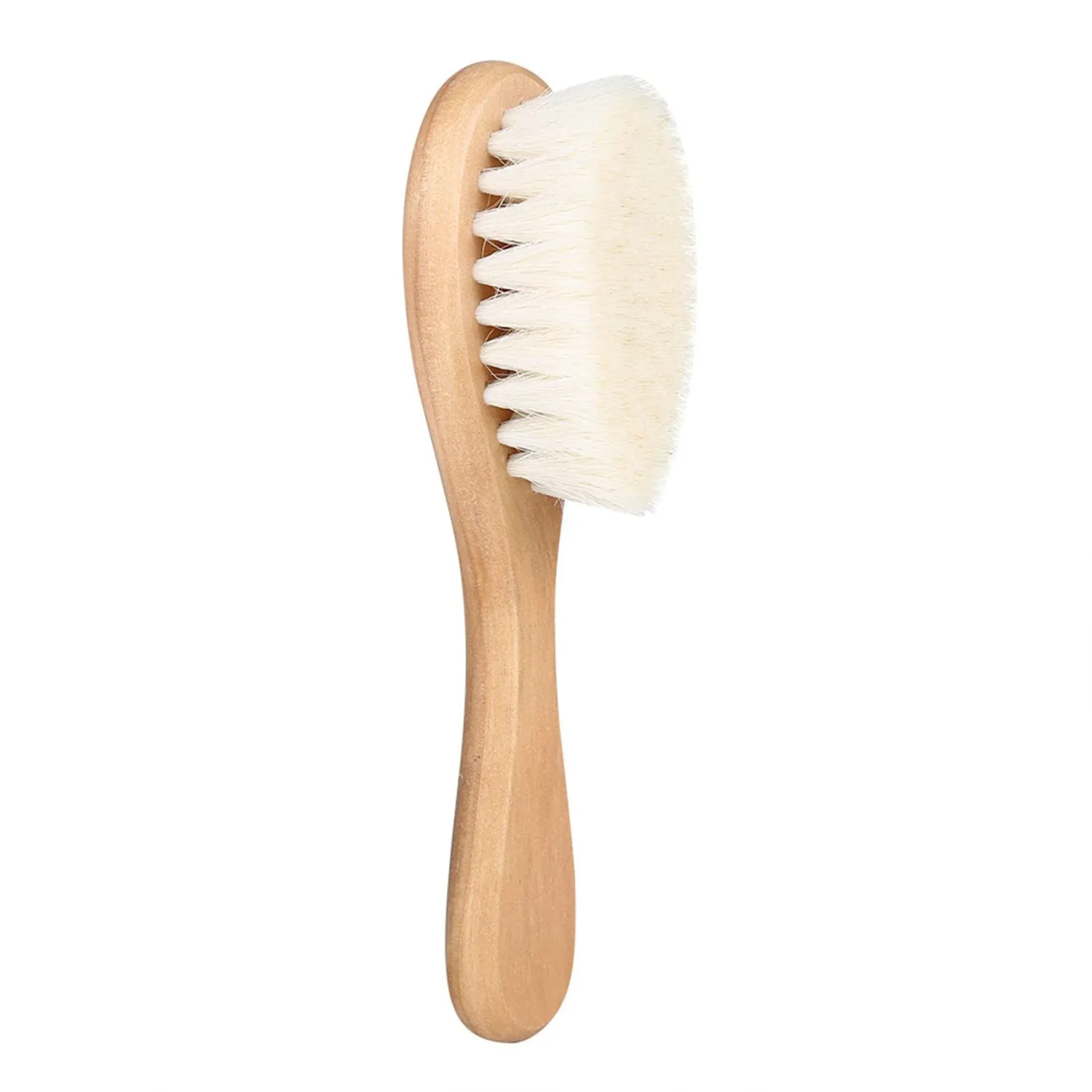 Garosa brosse à cheveux bébé en bois et poils de chèvre doux