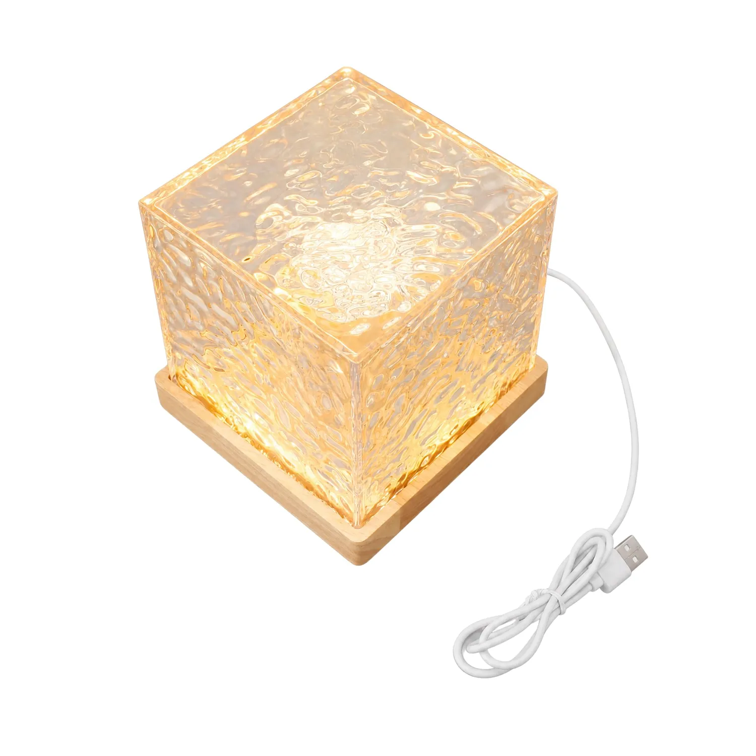 Garosa veilleuse RGBW effet ondulation acrylique USB