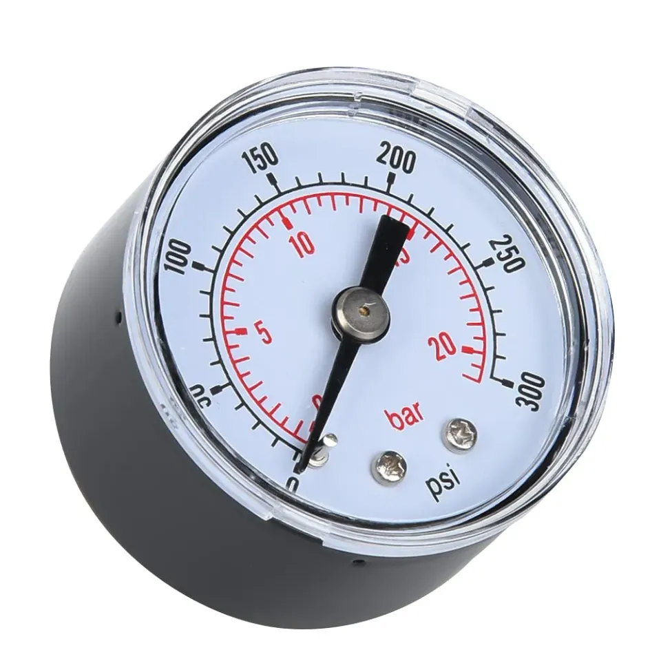 Garosa manomètre axial BSPT 1/8 pouce 0–300 psi double échelle