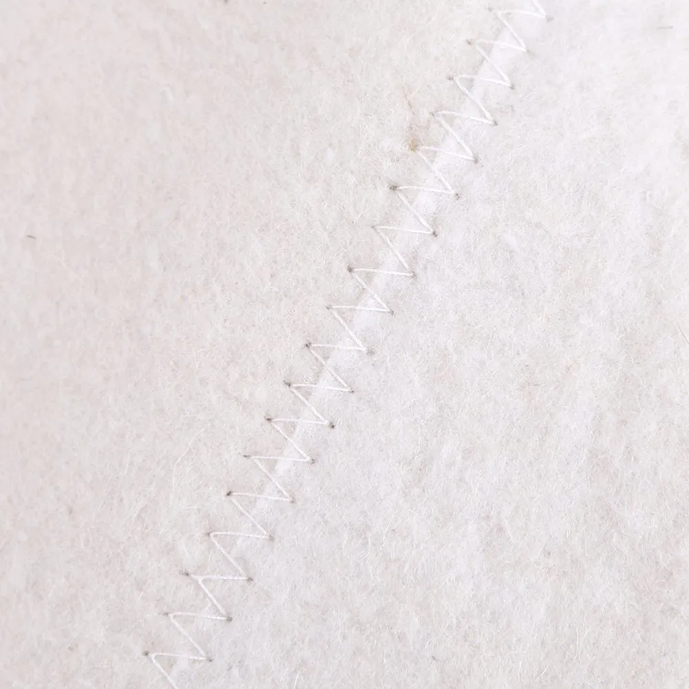 Garosa bonnet de sauna en feutre de laine blanc