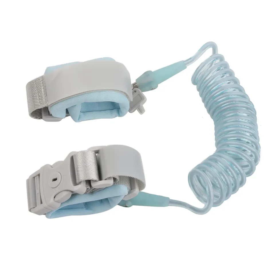 Garosa laisse anti-perte enfant 2 m bleue avec bracelet réglable