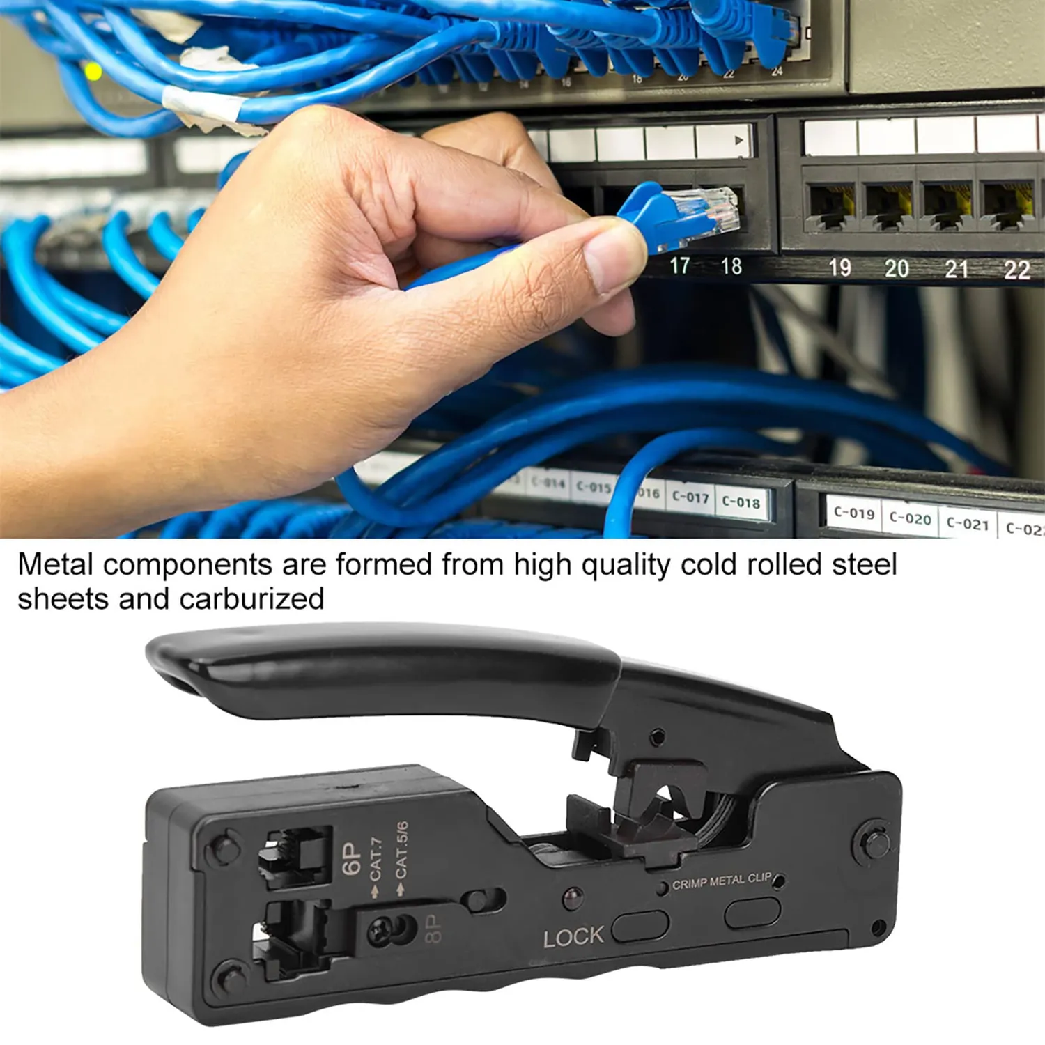 Garosa Pince à Sertir RJ45 RJ11 8P 6P Multifonction