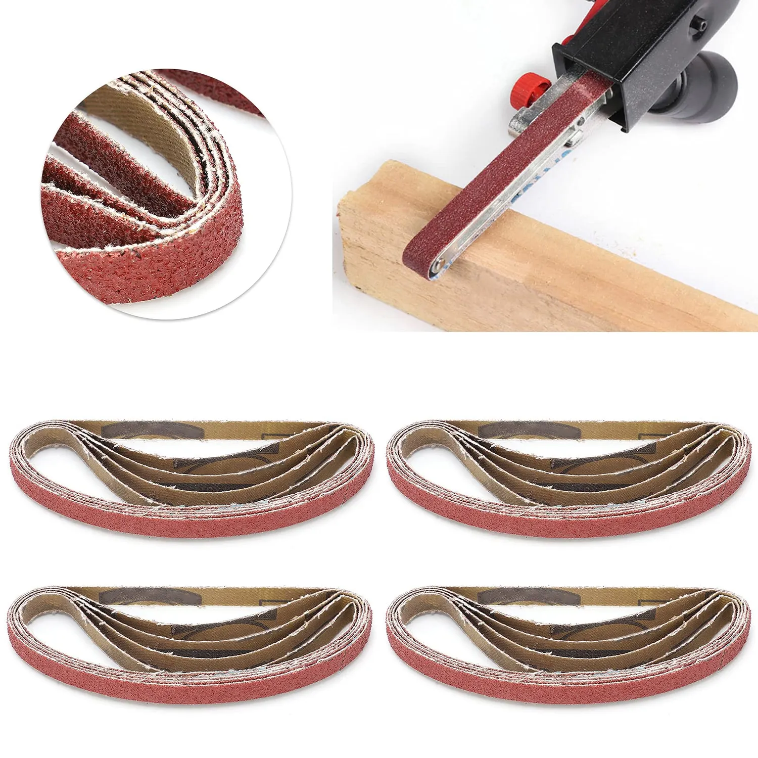 Garosa bandes abrasives 330x10mm grain 80 lot 20