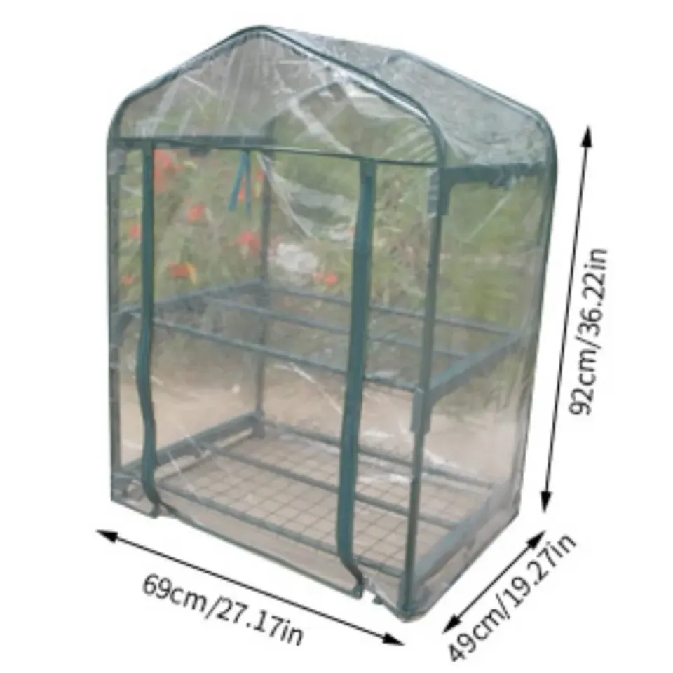 Garosa serre de jardin 69 × 49 × 92 cm PVC transparente