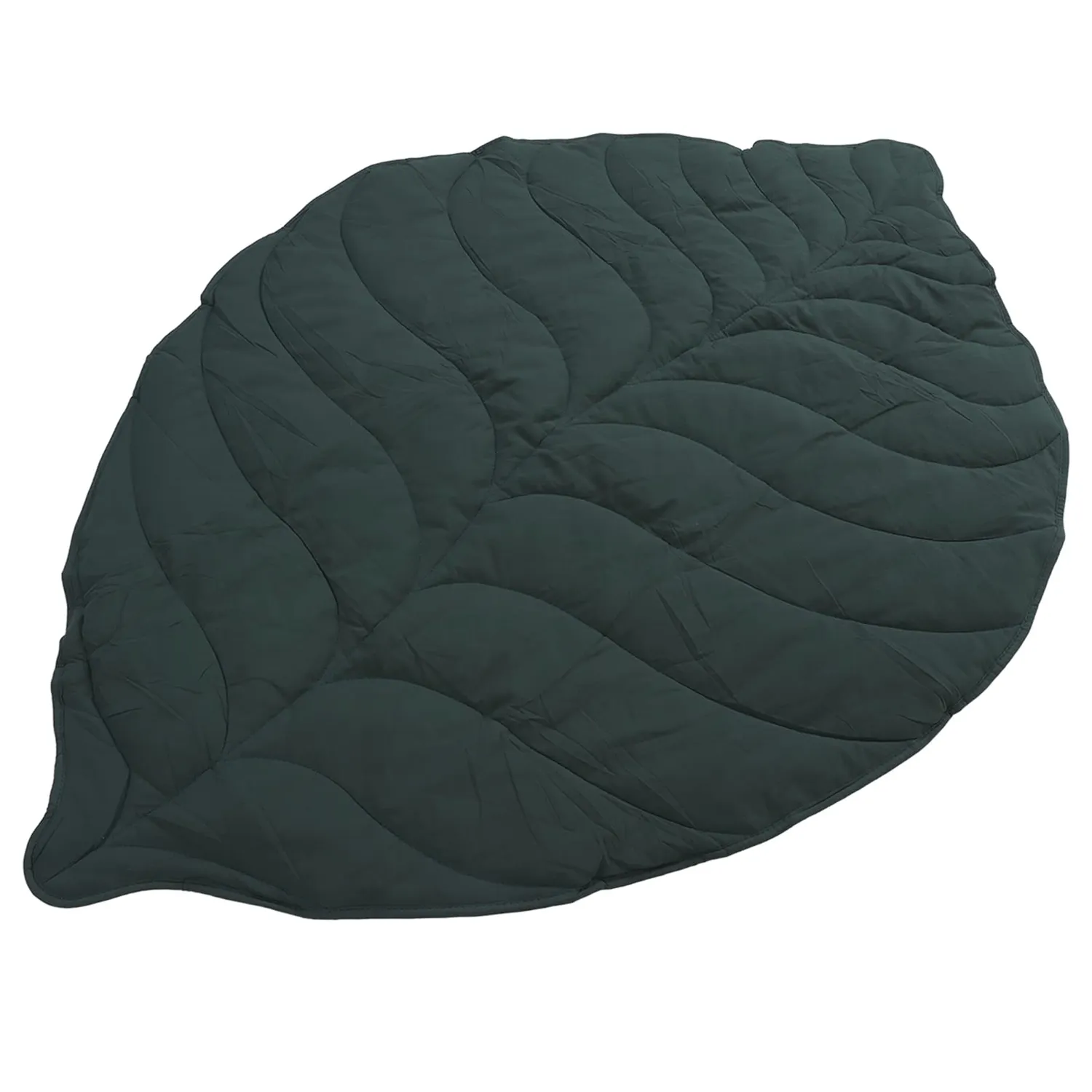 Garosa tapis de jeu bébé feuille verte 143 × 107 cm en coton
