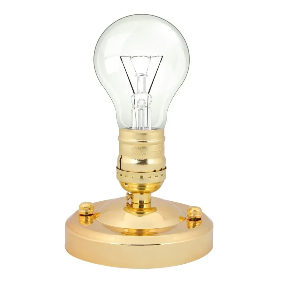 Garosa Support de lampe Vintage doré, applique E26/E27