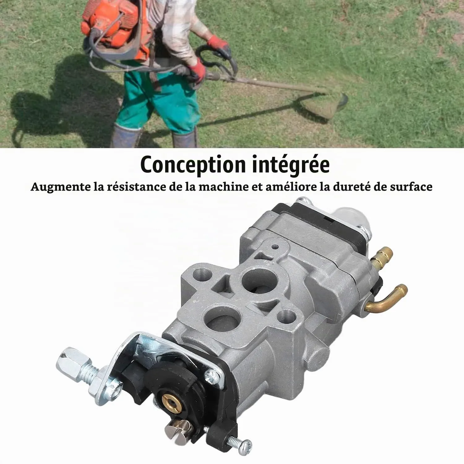 Garosa carburateur 2 temps inversé pour TUE43 en alliage aluminium-silicium