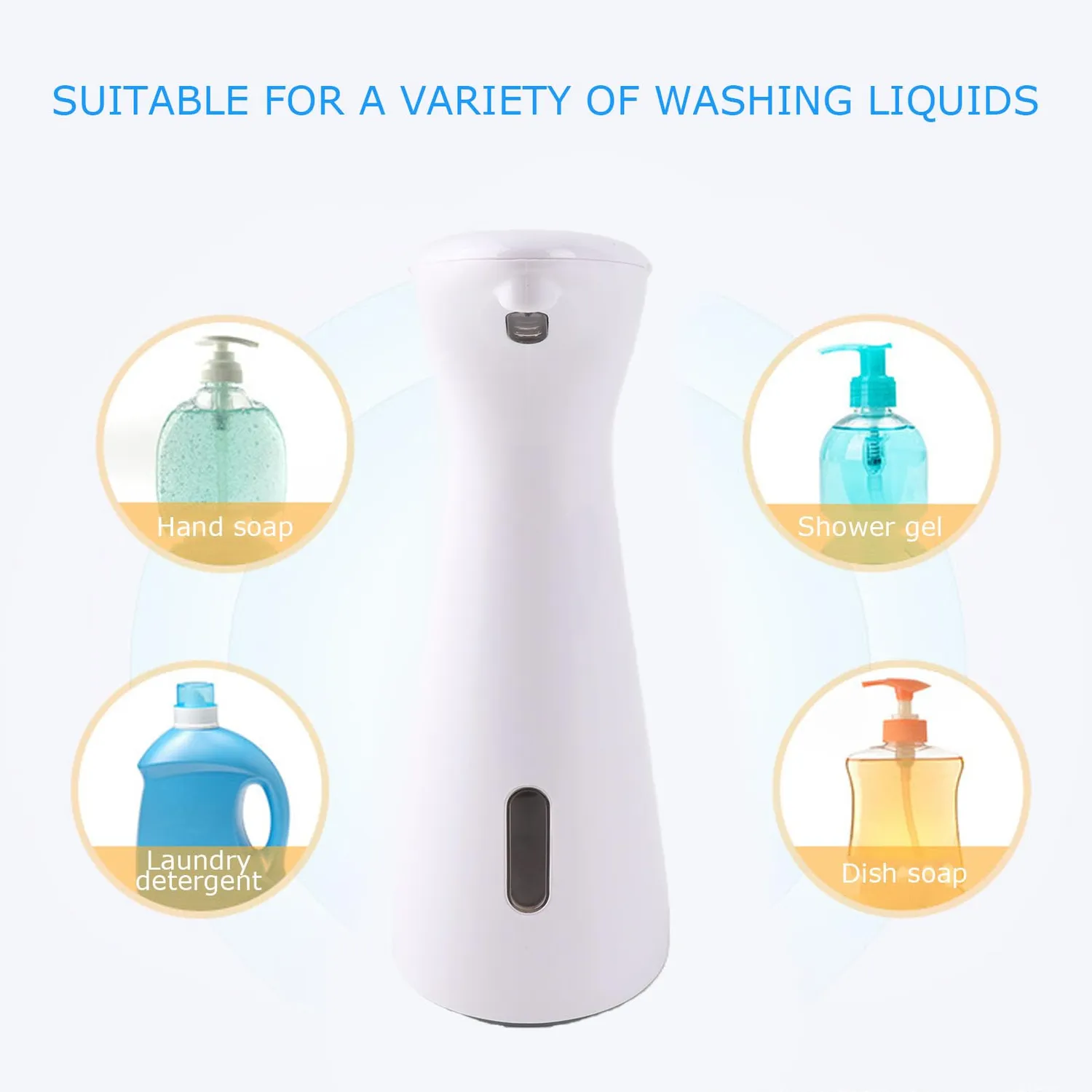 Garosa distributeur de savon automatique 350 ml blanc sans contact