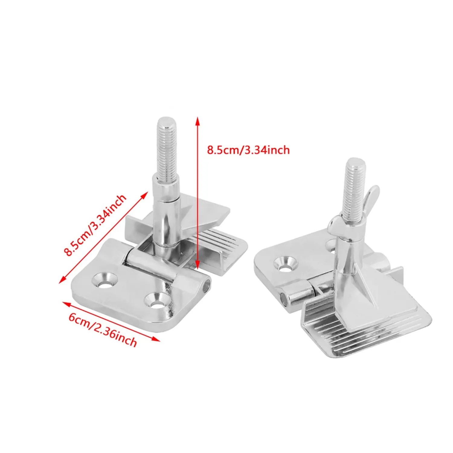 Garosa pince charnière papillon inox paire 85 mm