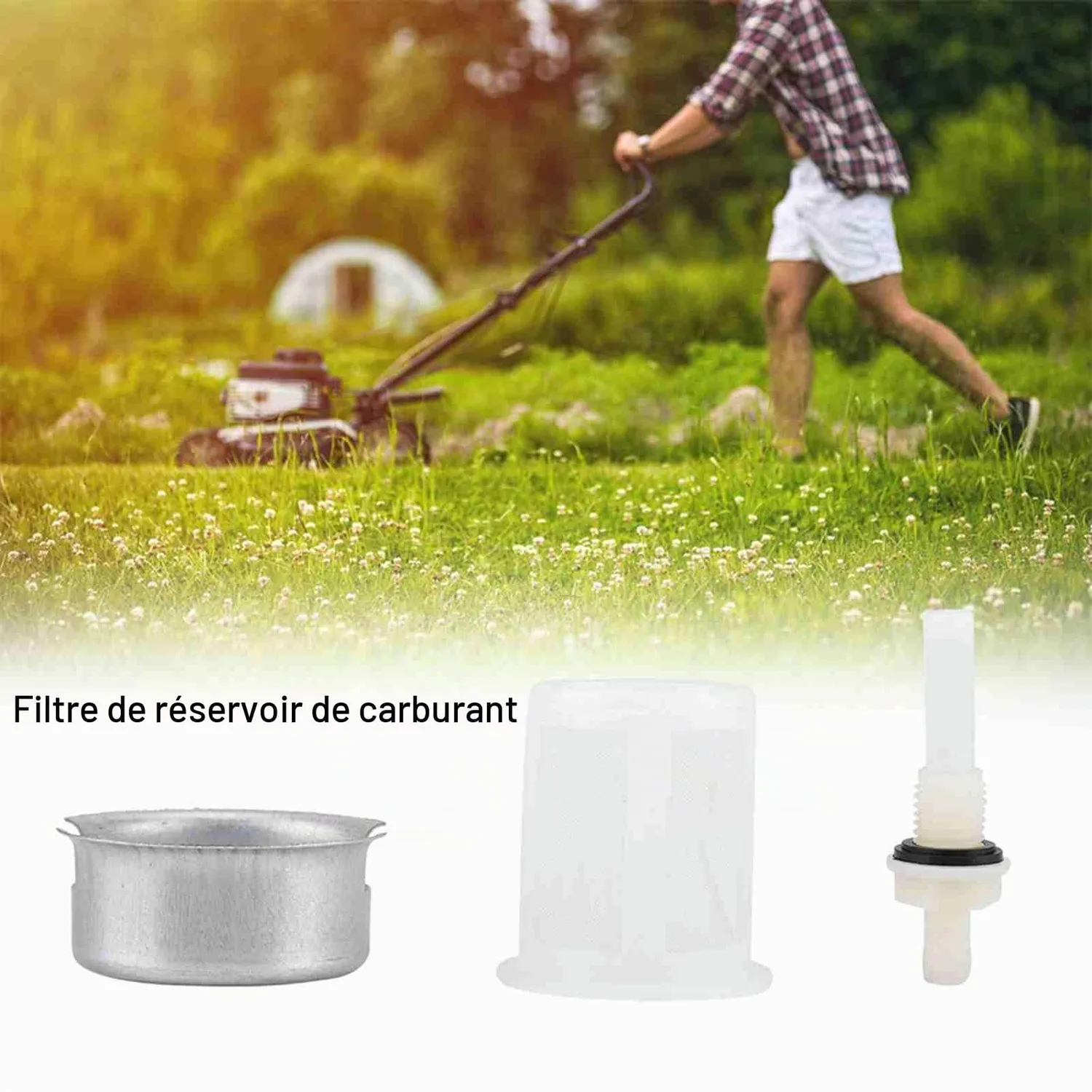 Garosa filtre à essence pour réservoir GX160 GX200 aluminium