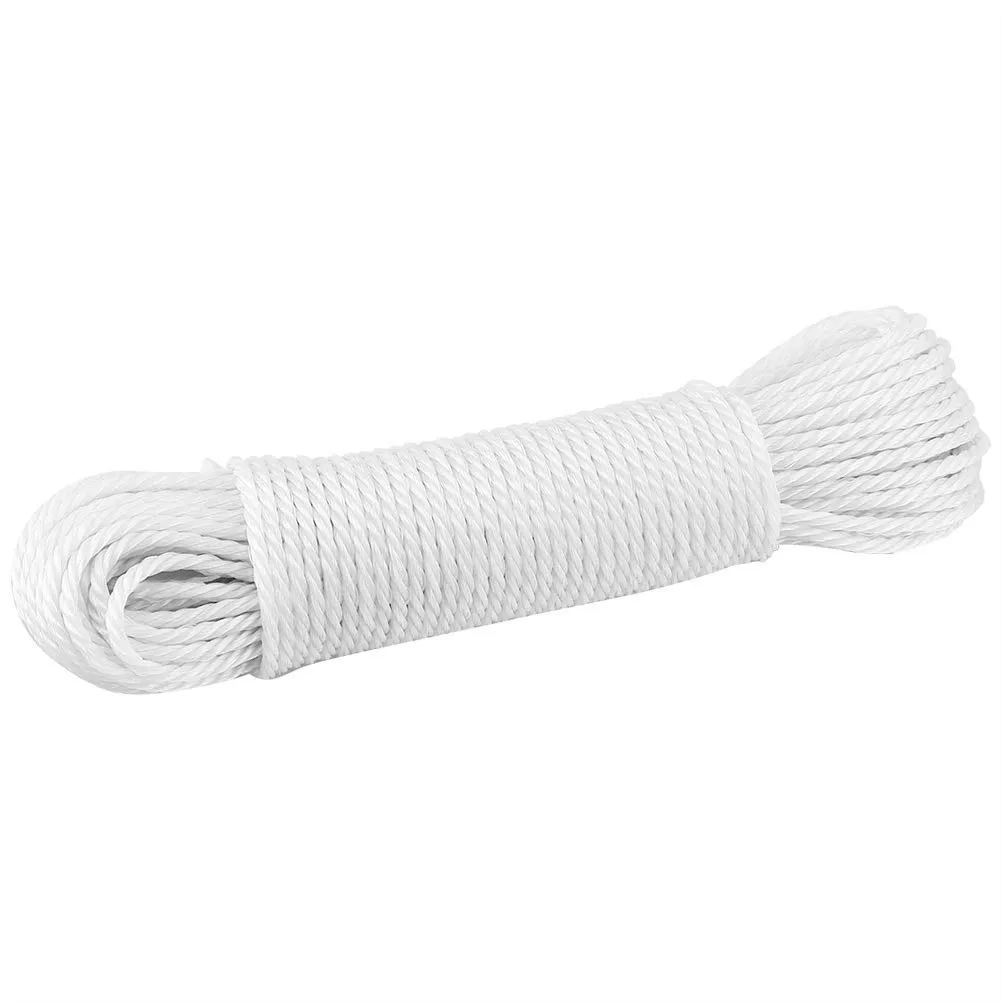 Garosa corde utilitaire en nylon 20 m blanche tressée