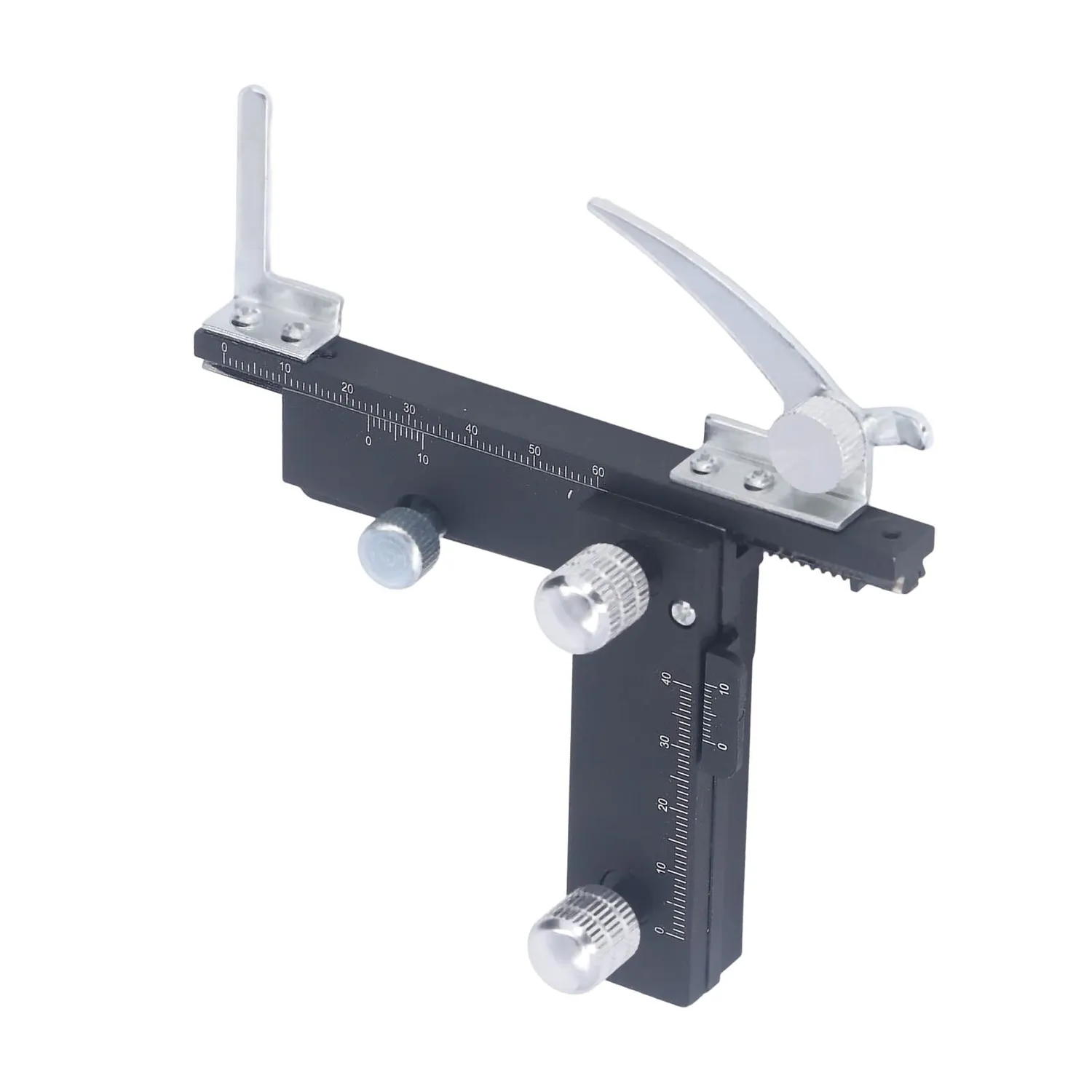 Garosa platine X-Y microscope alu 0,1 mm avec échelle