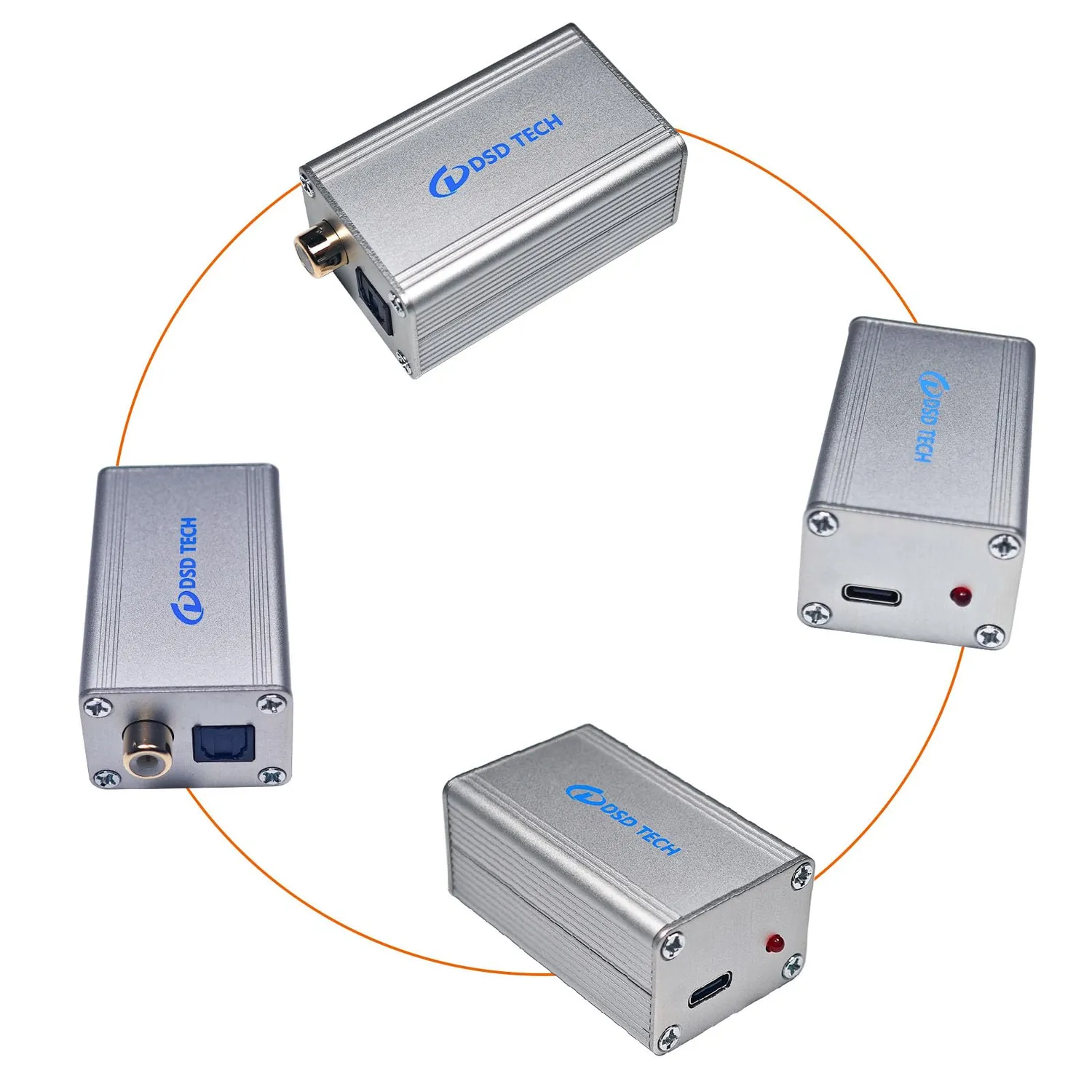 DSD TECH SH-AU01A adaptateur audio USB optique coaxial PCM