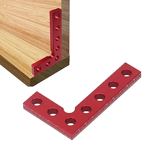 Garosa chercheur de centre carré règle de centrage en aluminium rouge