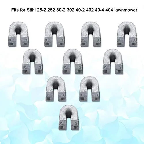 Garosa manchons à œillet tête débroussailleuse lot de 10 aluminium
