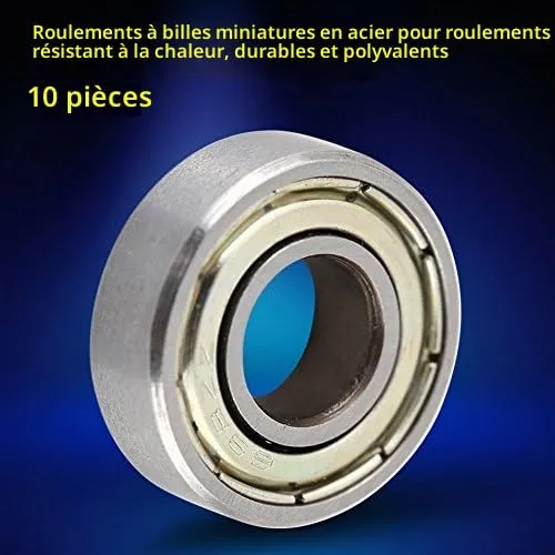 Garosa 698ZZ Roulements à Billes 10 pcs 8x19x6 mm ZZ
