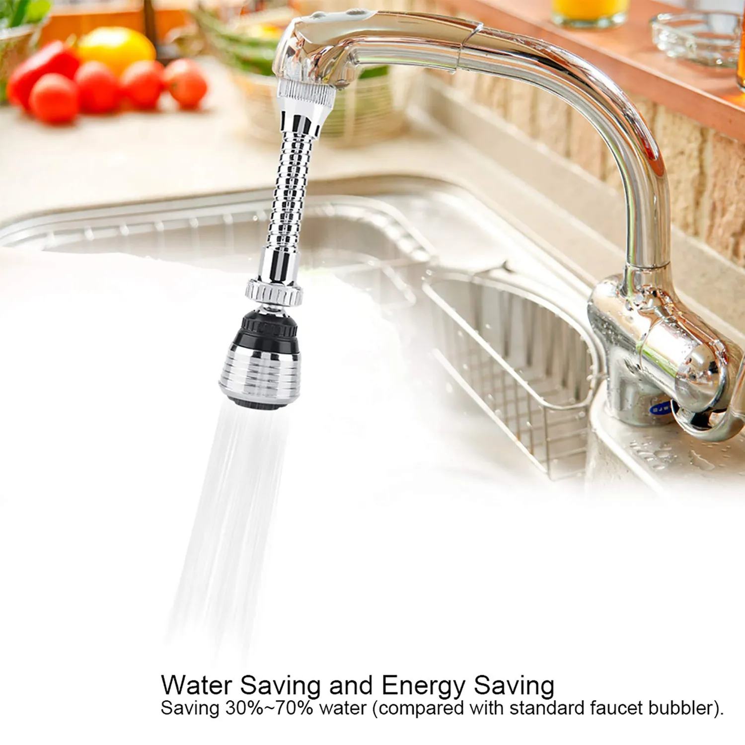 Garosa Tête Robinet Pulvérisateur 360° Économiseur Eau