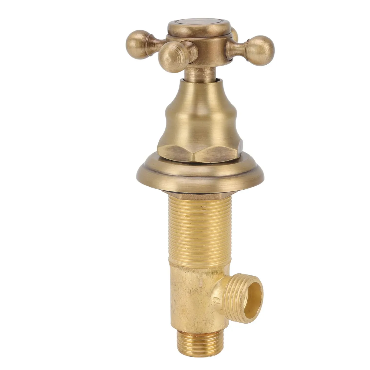 Garosa Robinet Lavabo 3 Trous Laiton Antique Double Poignée