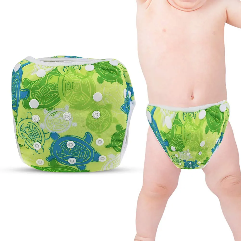 Garosa couche de bain bébé taille réglable tortue réutilisable