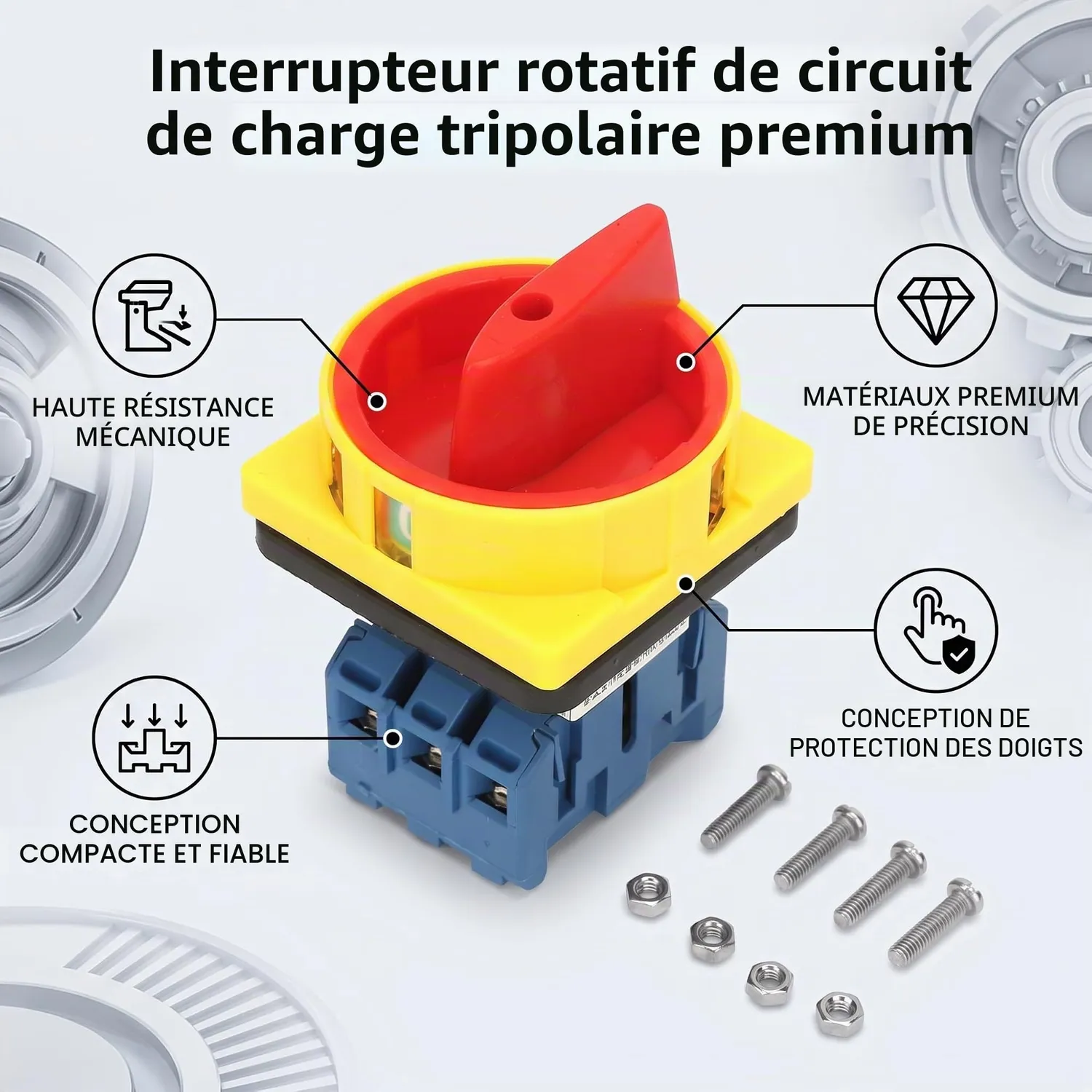 Garosa interrupteur à came 25 A triphasé 3 pôles