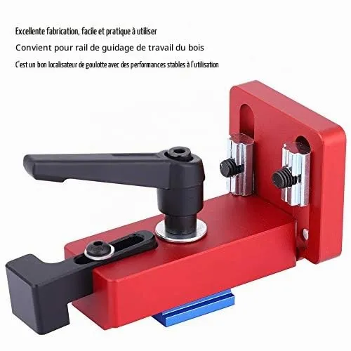 Garosa butée rail T type 45 aluminium pour guidage bois