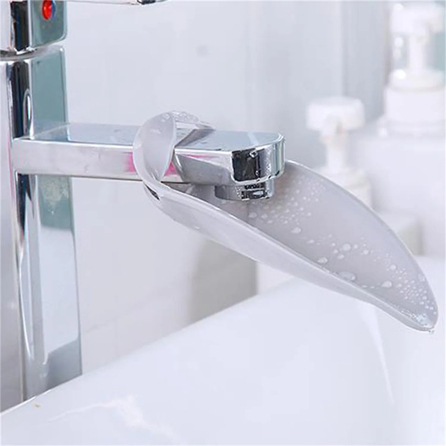 Garosa rallonge robinet silicone gris lavage mains enfant