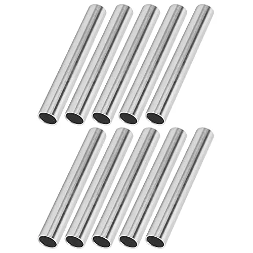 Garosa tube aluminium rond 14 × 12 mm, 100 mm, lot de 10