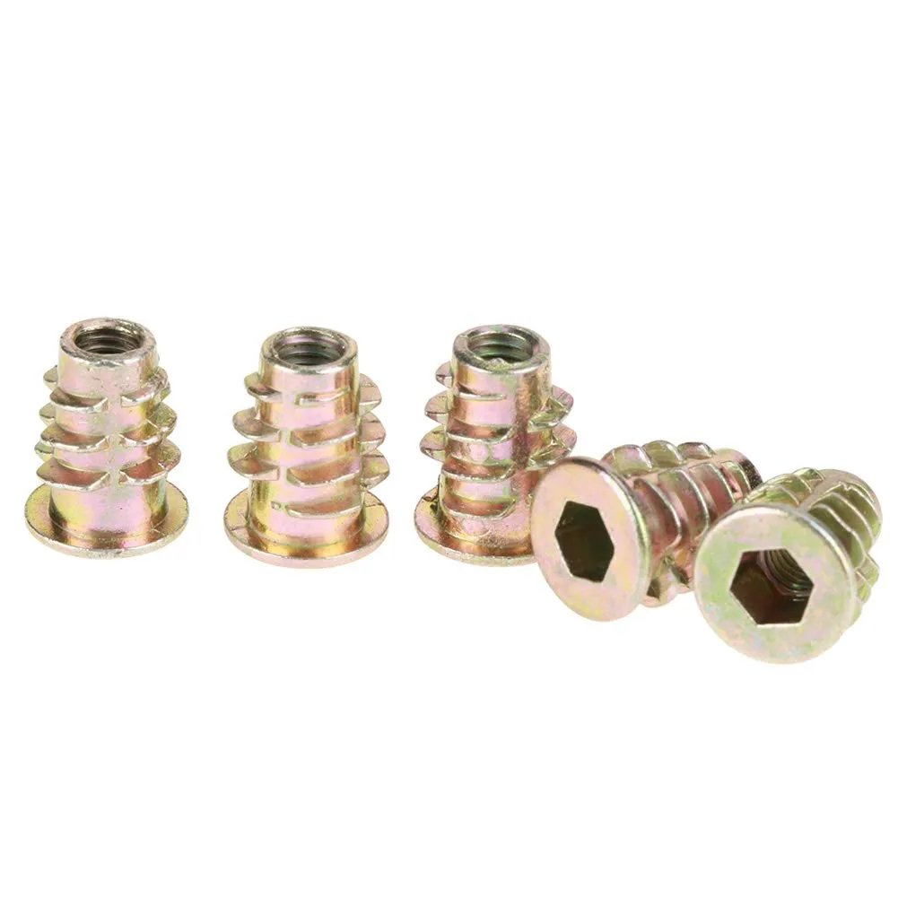 Garosa écrous à visser M5 x 13 mm pour bois, lot de 50 en zinc