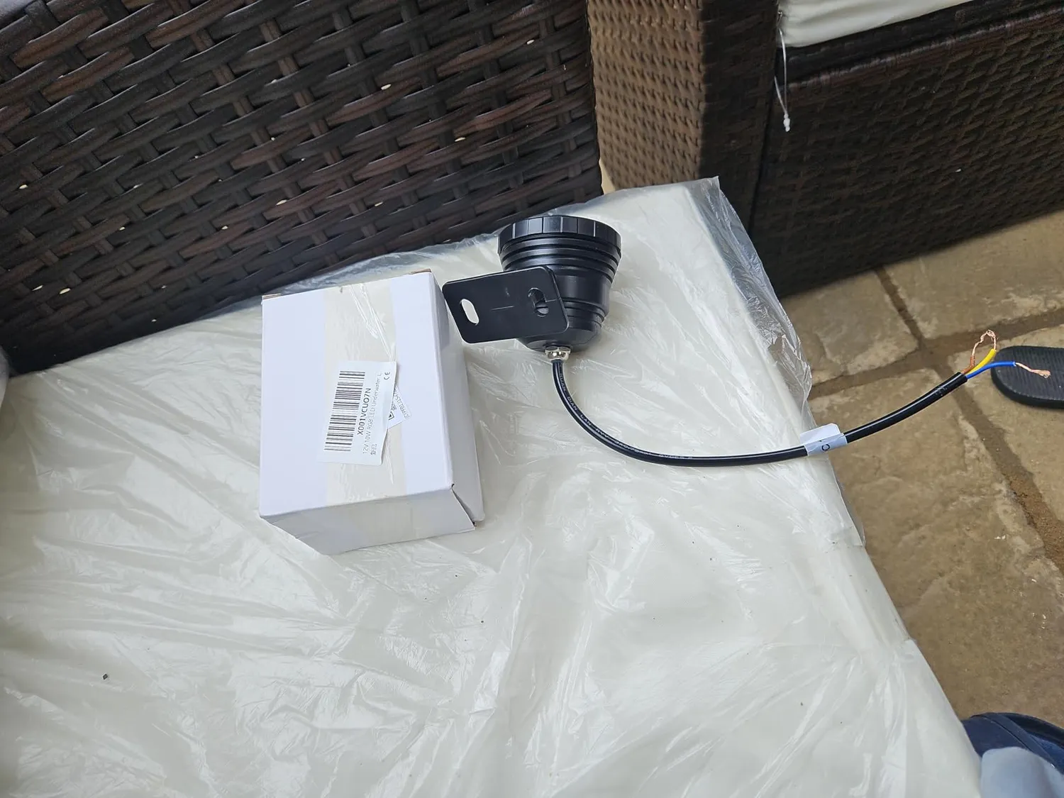 Garosa projecteur LED RGB 12 V 10 W étanche noir