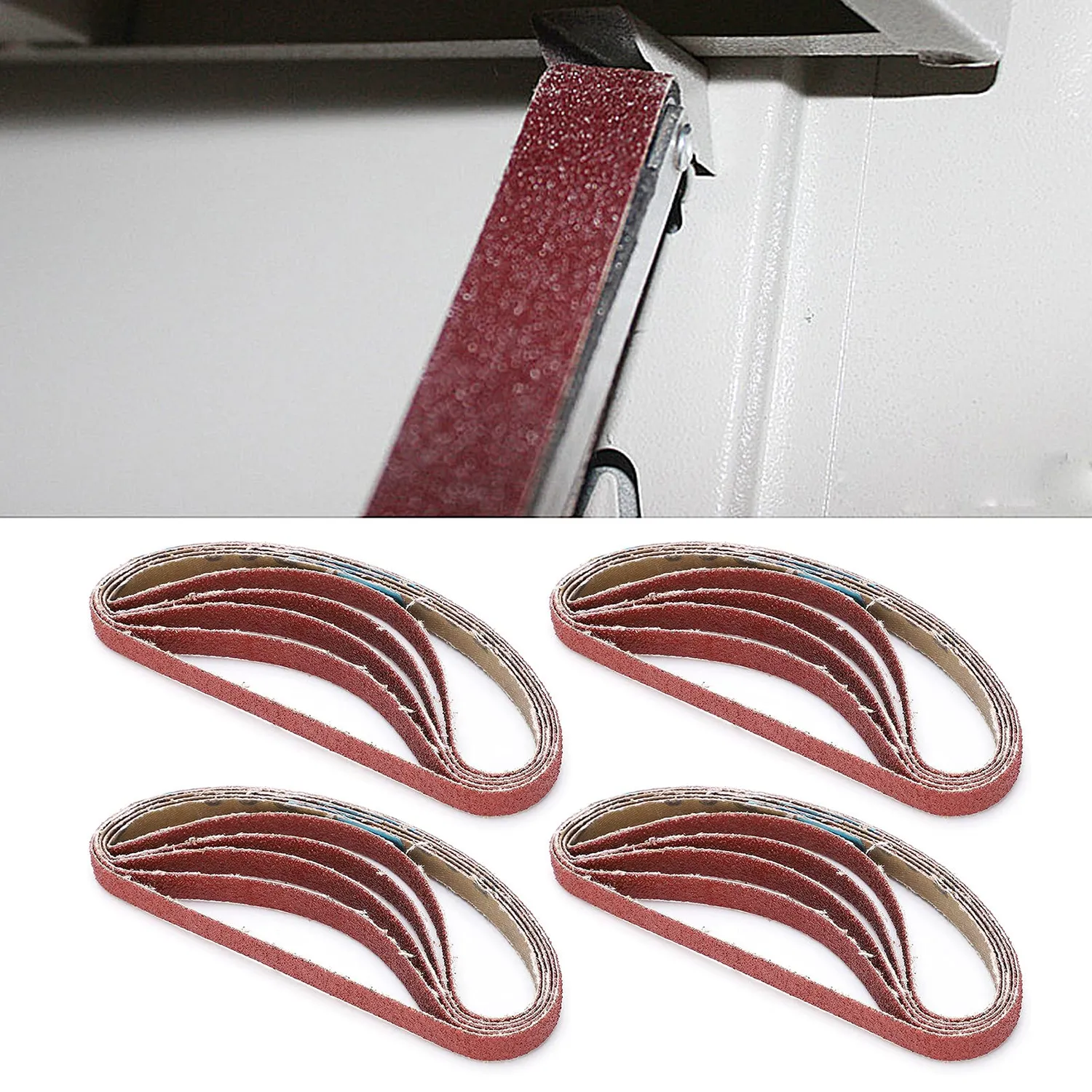 Garosa bandes abrasives 330x10mm grain 80 lot 20