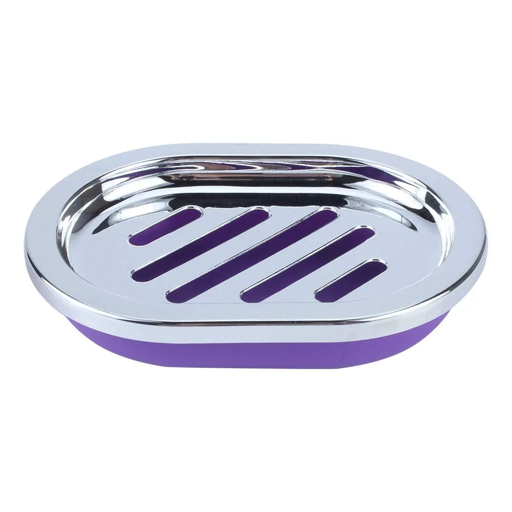 Garosa Ensemble salle de bain 6 pièces violet résine