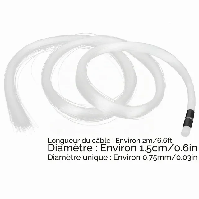 Garosa fibre optique PMMA 300 pièces 2 m pour plafond étoilé