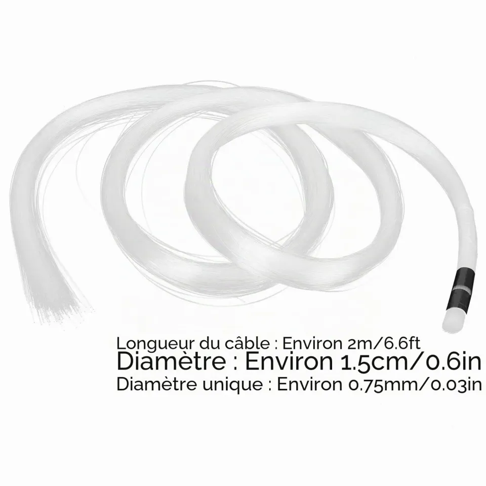 Garosa fibre optique PMMA 300 pièces 2 m pour plafond étoilé