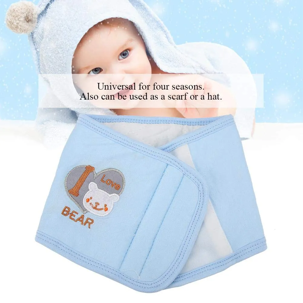 Garosa ceinture de ventre bébé en coton bleu 56 × 16 cm