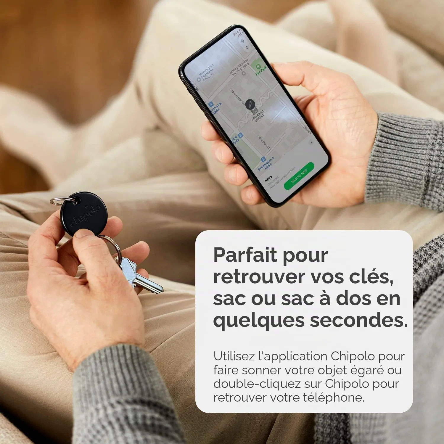 Chipolo One traceur Bluetooth lot de 4 120 dB