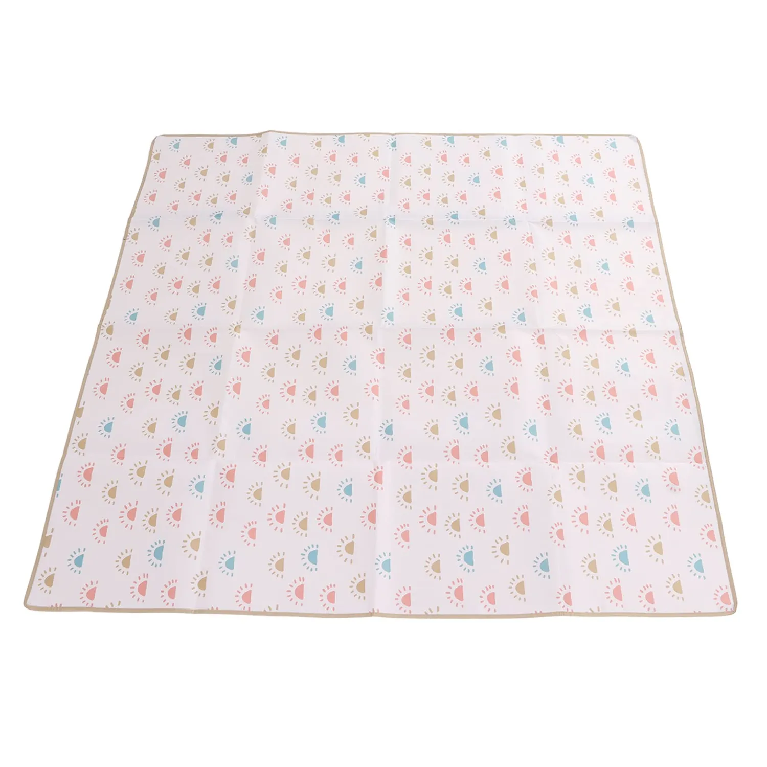 Garosa tapis chaise haute bébé 110x110cm réversible imperméable