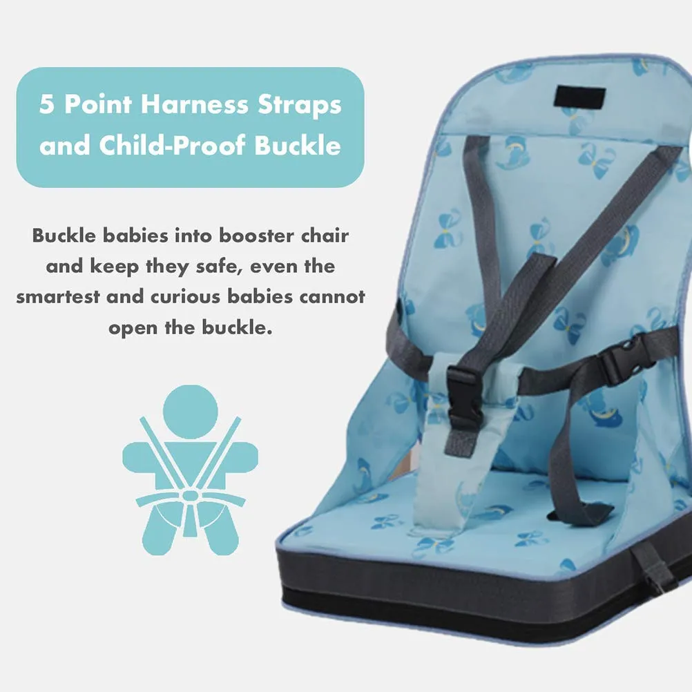 Garosa siège rehausseur bébé pliable, harnais, tissu Oxford
