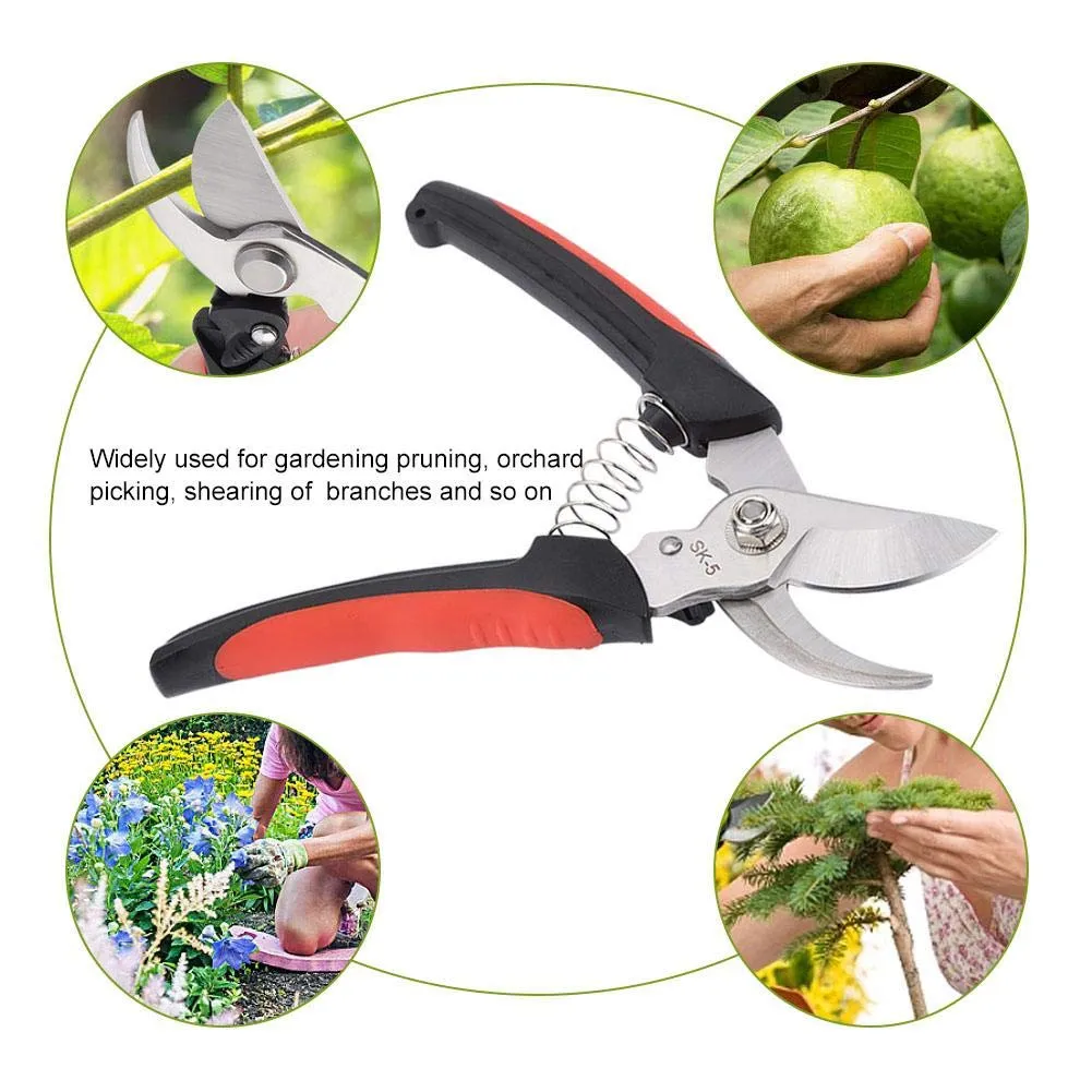 Garosa sécateur de jardin noir en acier SK5 coupe 30 mm