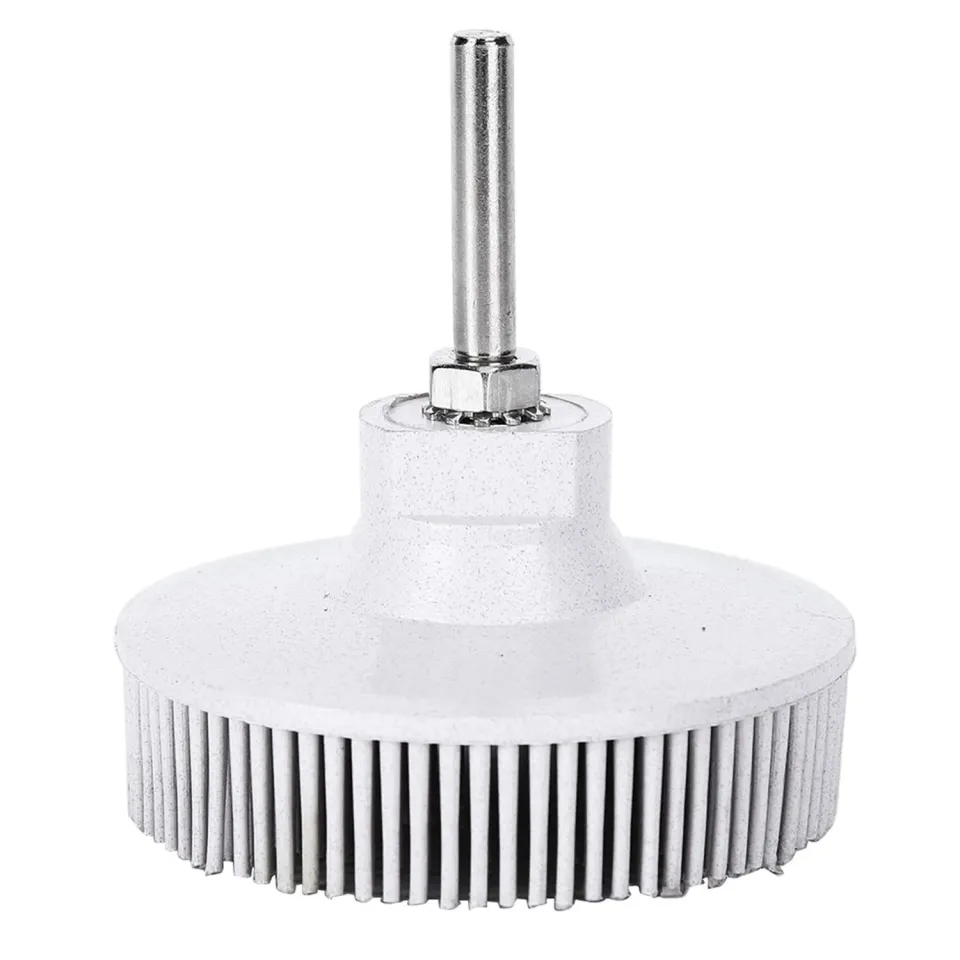 Garosa disque à poils 75 mm blanc grain 120 pour perceuse