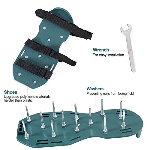 Garosa Chaussures d’aération de gazon 3 sangles 26 clous