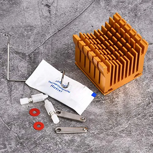 Garosa P43*40*36 dissipateur thermique 43 × 40 × 36 mm doré en aluminium