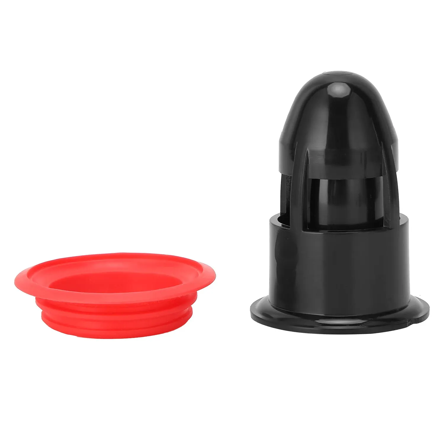 Garosa siphon de sol anti-odeur noir rouge PP silicone
