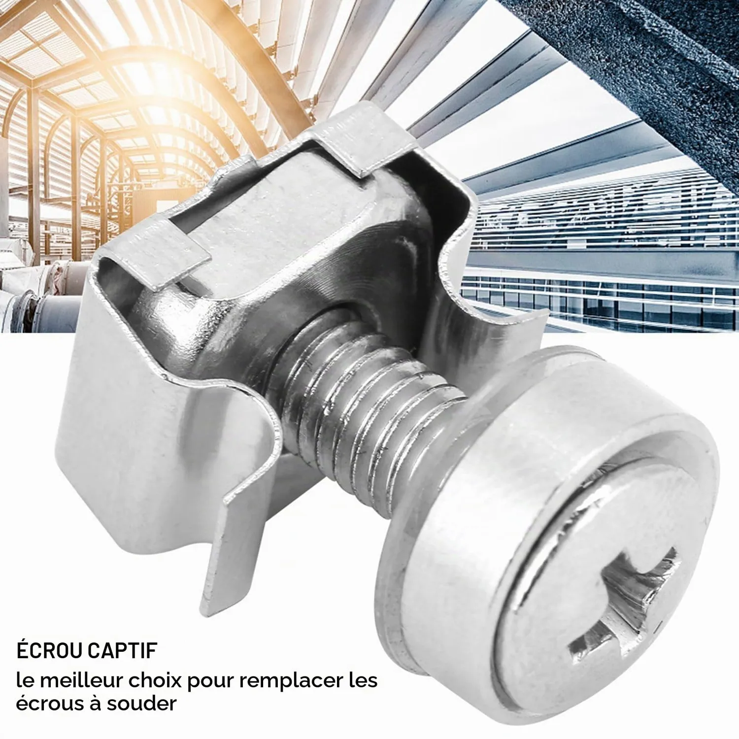 Garosa M5 × 20 écrou cage 20 pièces nickelé