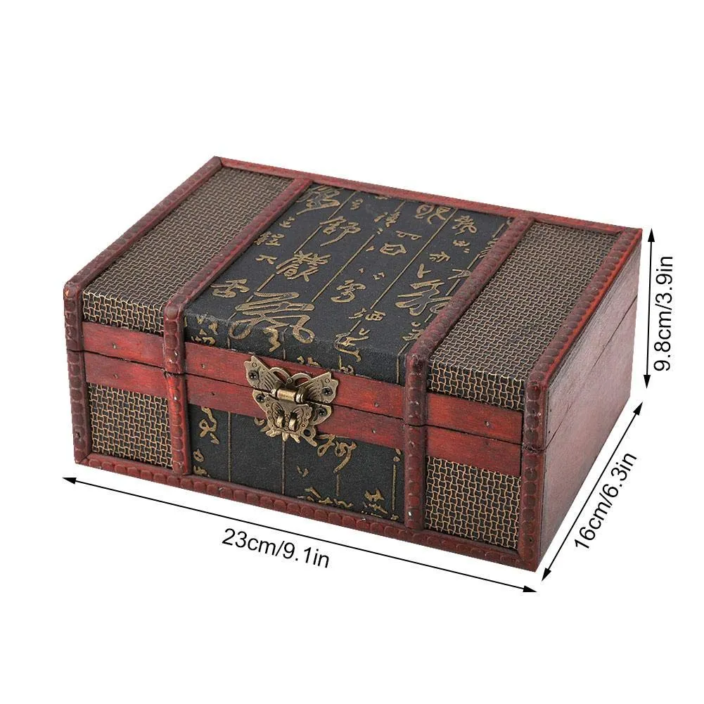 Garosa boîte à bijoux bois vintage #1 23 × 16 cm