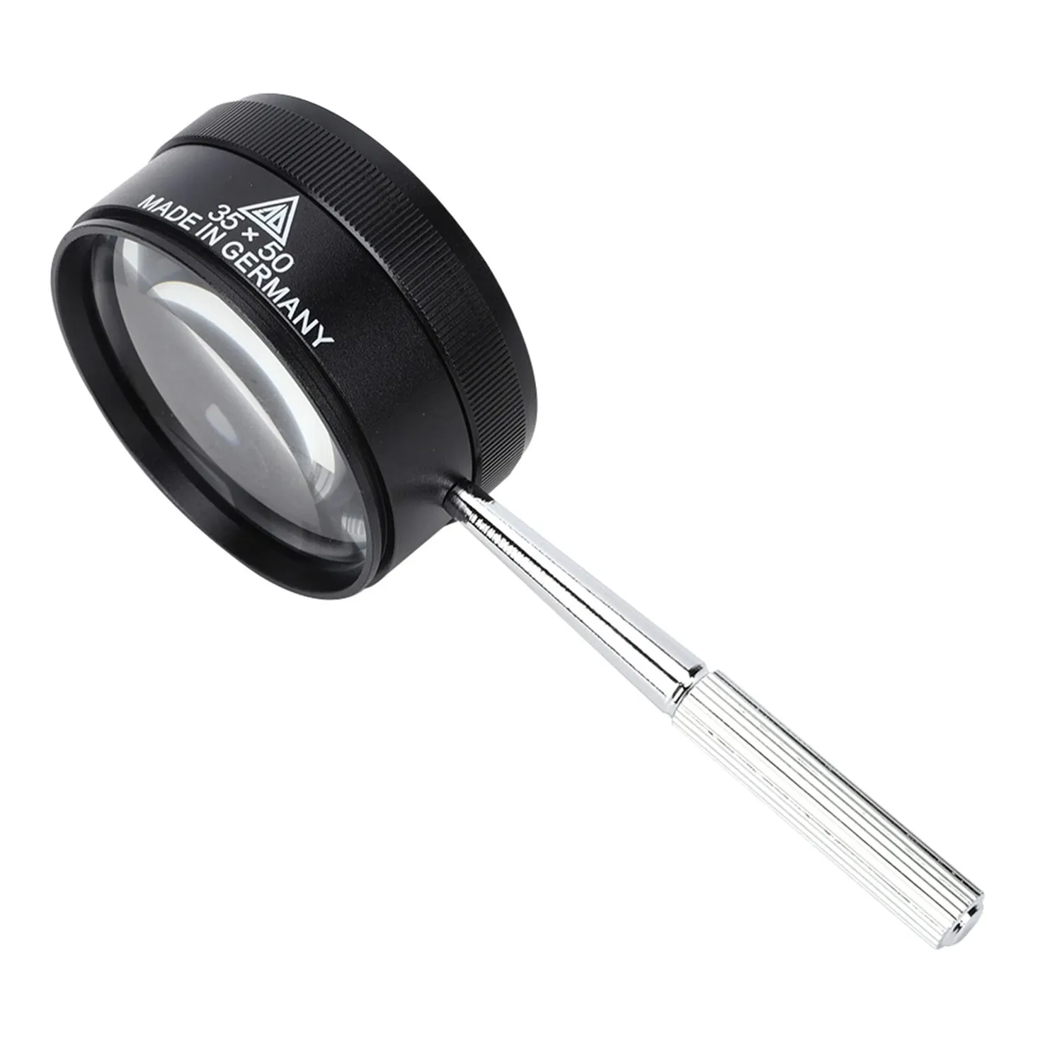 Garosa 35x50mm loupe de poche 10X manche zinc