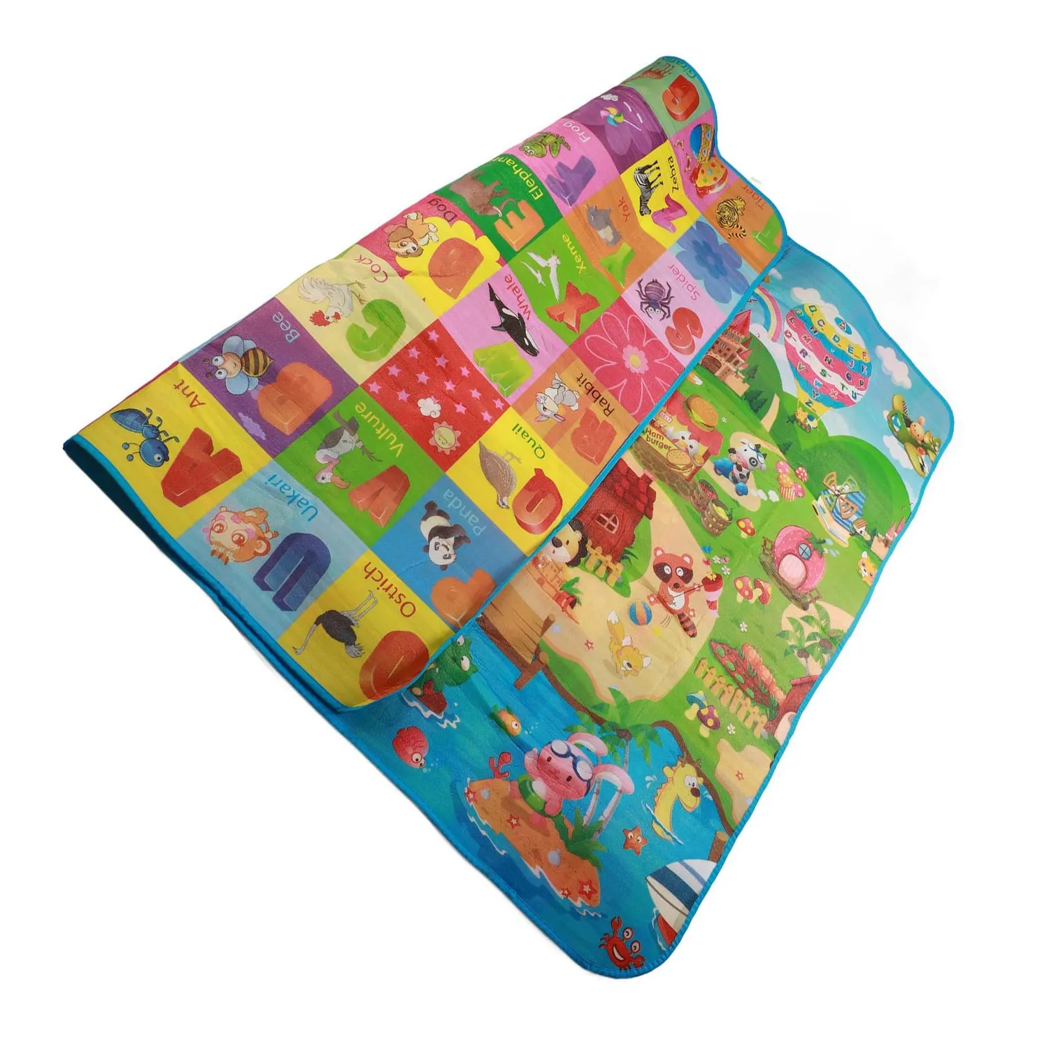 Garosa Tapis rampant pour bébé, tapis de jeu pliable imperméable